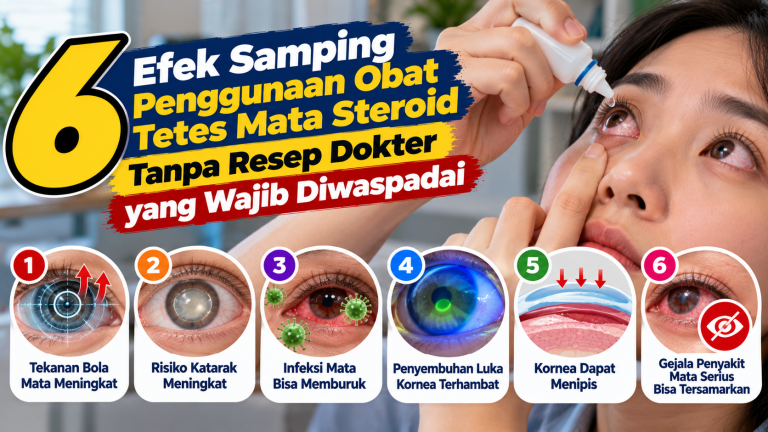 6 Efek Samping Penggunaan Obat Tetes Mata Steroid Tanpa Resep Dokter yang Wajib Diwaspadai